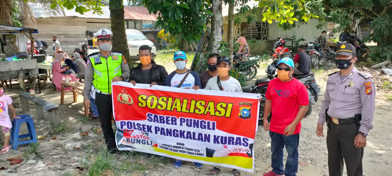 Polsek Pangkalan Kuras Rutinkan Sosialisasi Saber Pungli