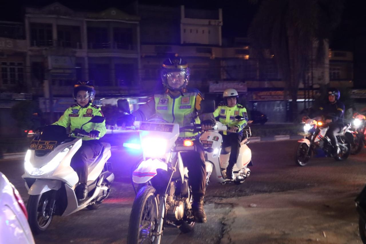 Kapolres Pelalawan Patroli Rumah Kosong Ditinggal Pemudik