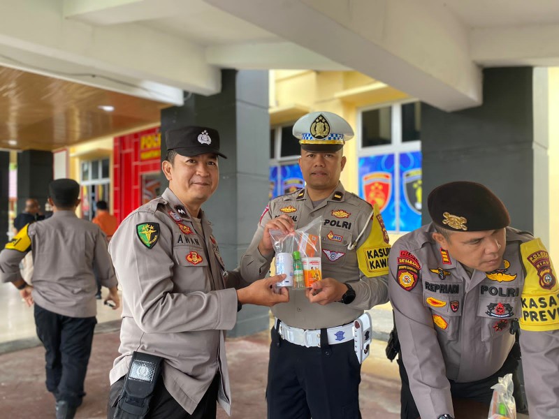 Subsatgas Dokkes Polres Kuansing Patroli Kesehatan untuk Personel Pengamanan Pilkada 2024
