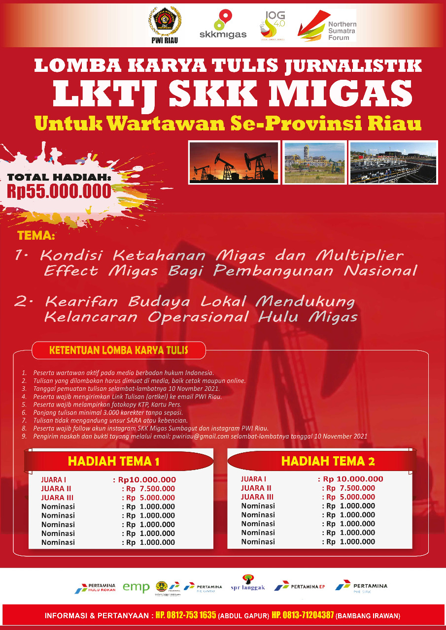 Pemenang LKTJ SKK Migas Sumbagut–KKKS Diumumkan 6 Desember