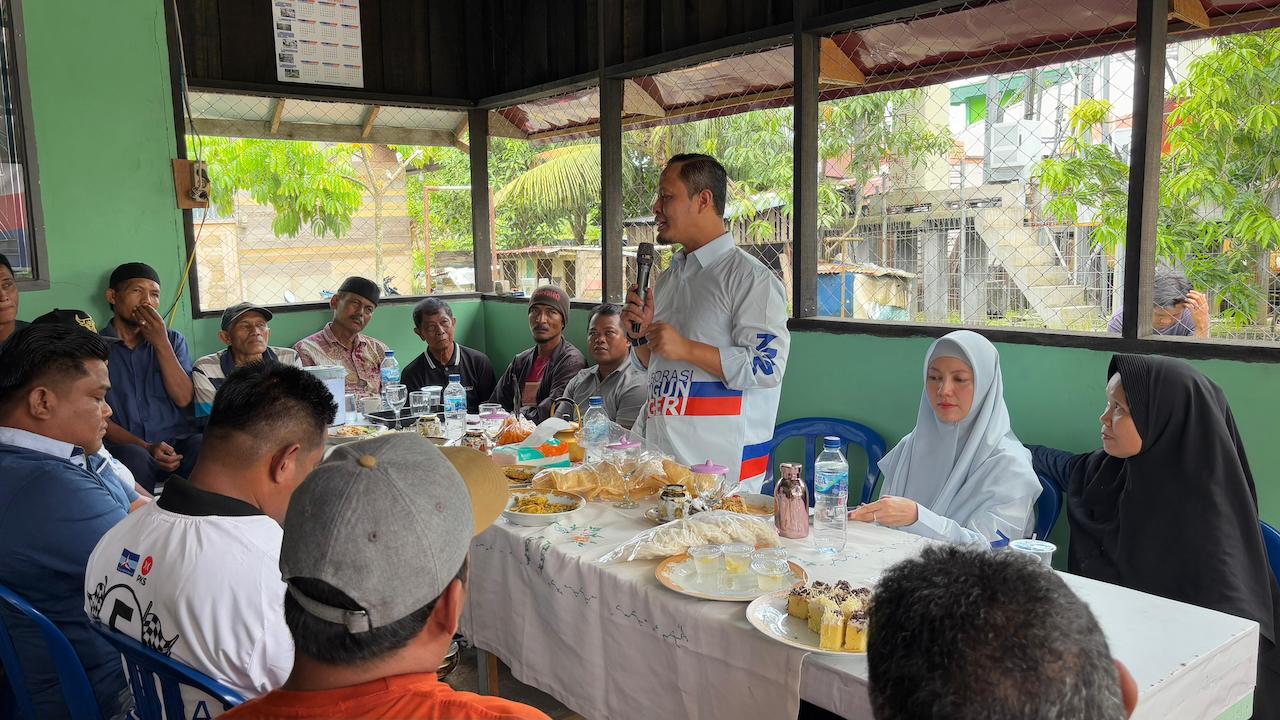 Blusukan ke Sri Meranti Rumbai, Agung Nugroho Bahas Persoalan Banjir dan Tanah dengan Warga