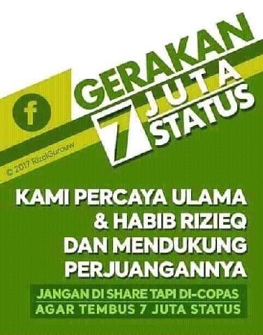 Beri Dukungan pada Habib Rizieq Hastag #KamiBersamaHRS Muncul di Medsos