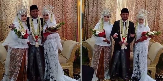 Fakta Video Pria Nikahi Dua Wanita Sekaligus, Air Mata Istri Pertama Menetes Saat Akad Nikah