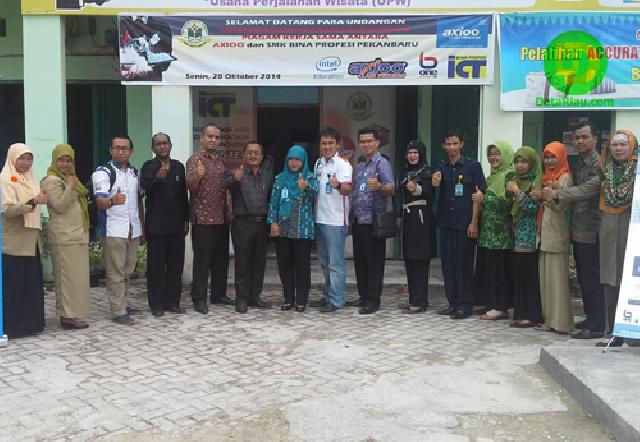 SMK BP Pekanbaru MoU dengan Axioo