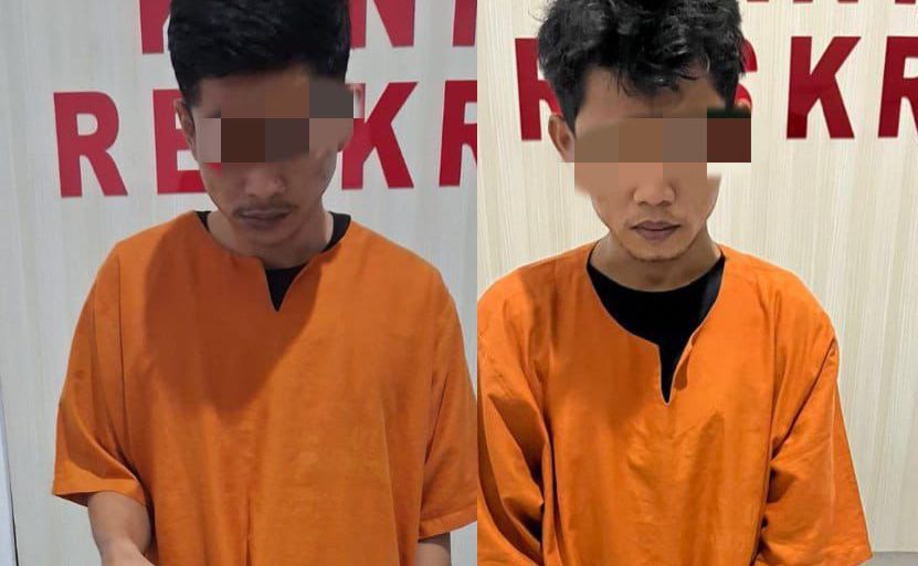 Polsek Perhentian Raja Tangkap Dua Pengedar Sabu dan Ganja di Desa Hangtuah