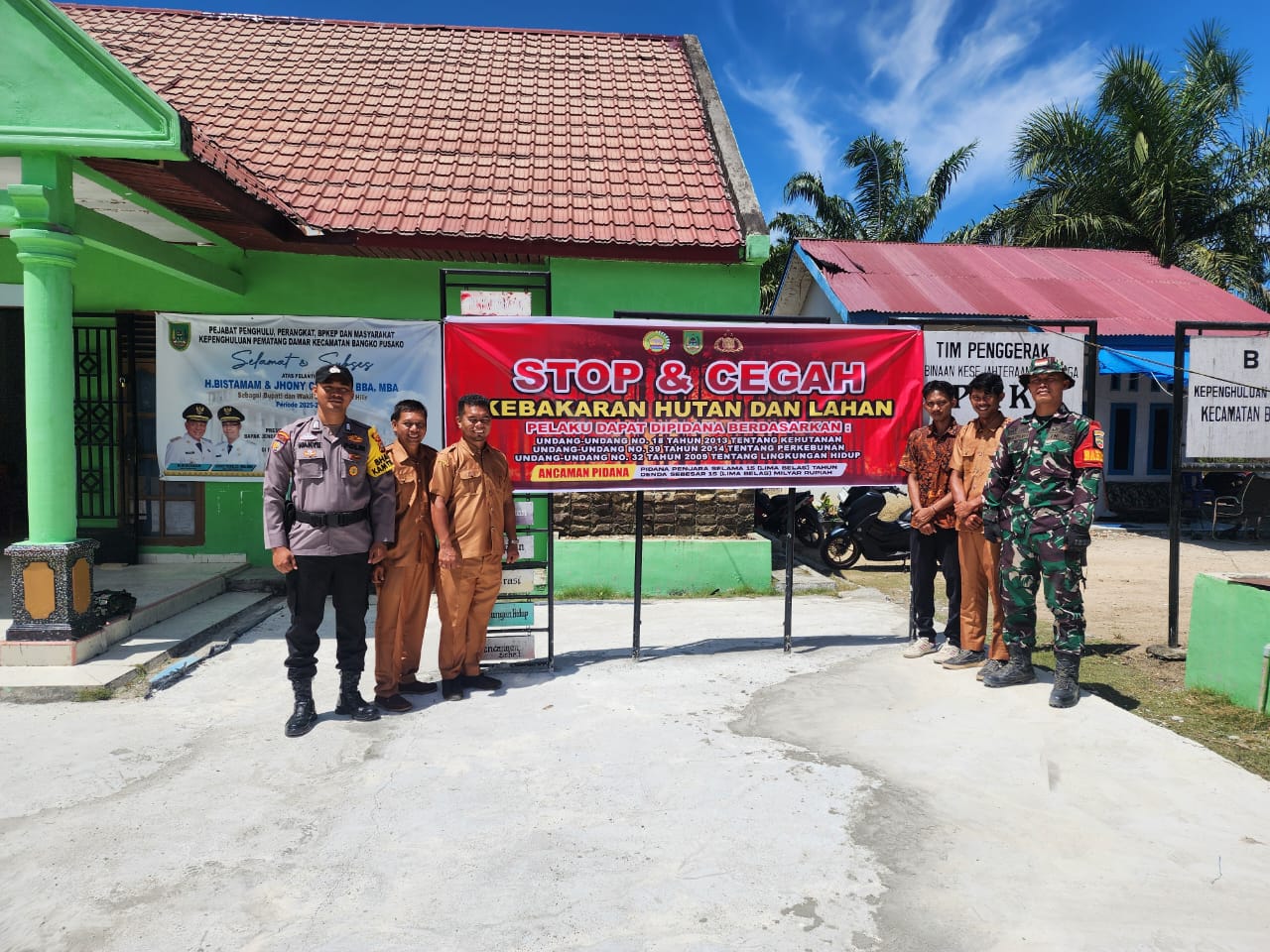 Begini cara Polsek Bangko Pusako Cegah Karhutla di Musim Kemarau