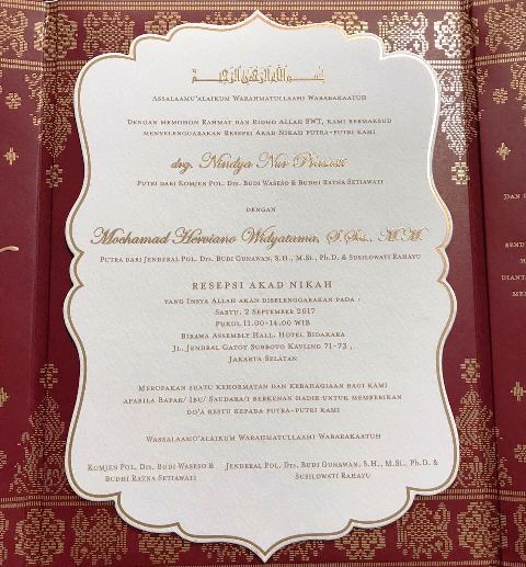 Alhamdulillah.. Selamat, Jenderal! BG dan Buwas akan Besanan pada 2 September 2017