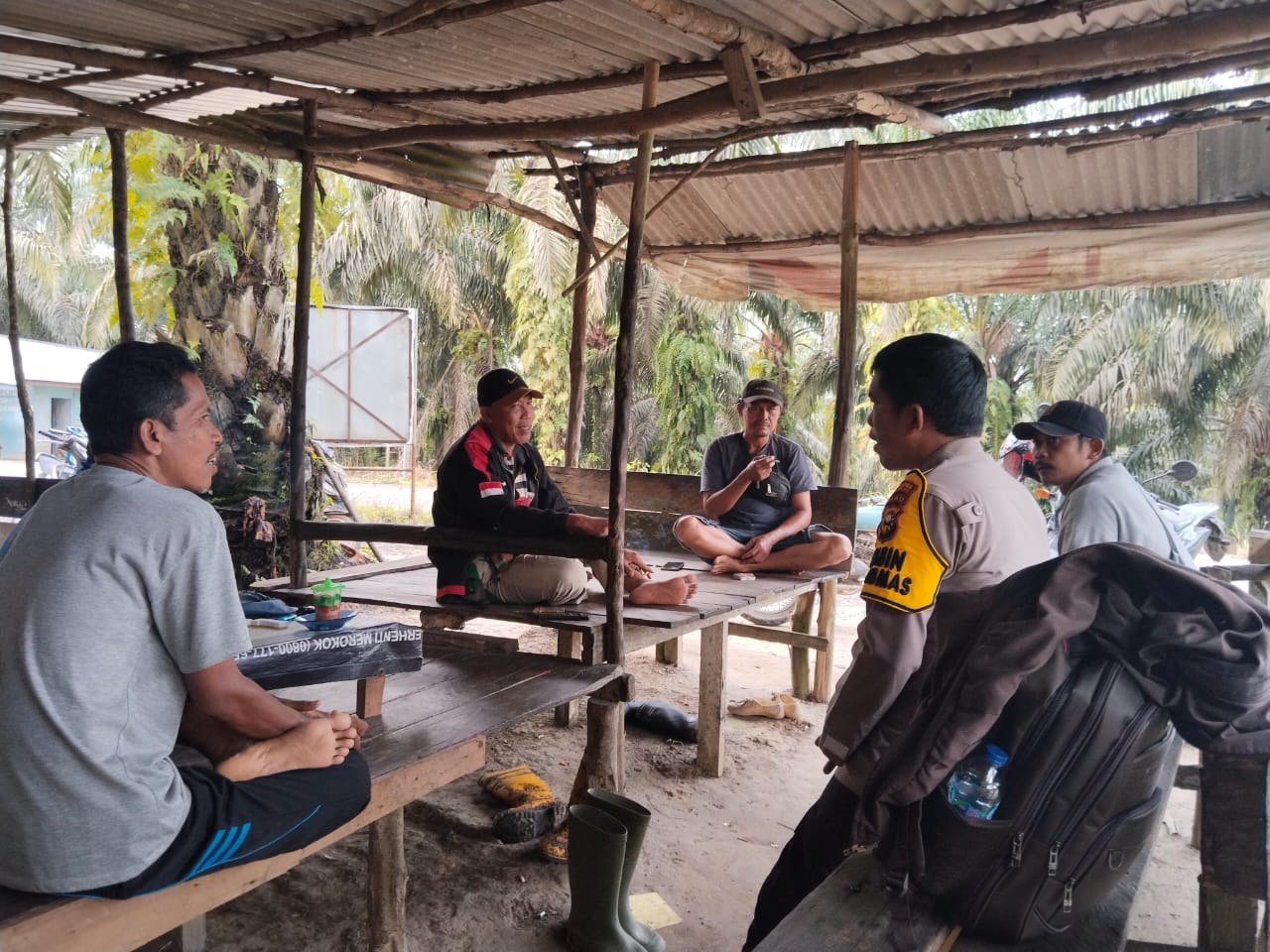 Polsek Batang Gansal Ajak Organisasi Buruh Sukseskan Pemilu Damai 2024