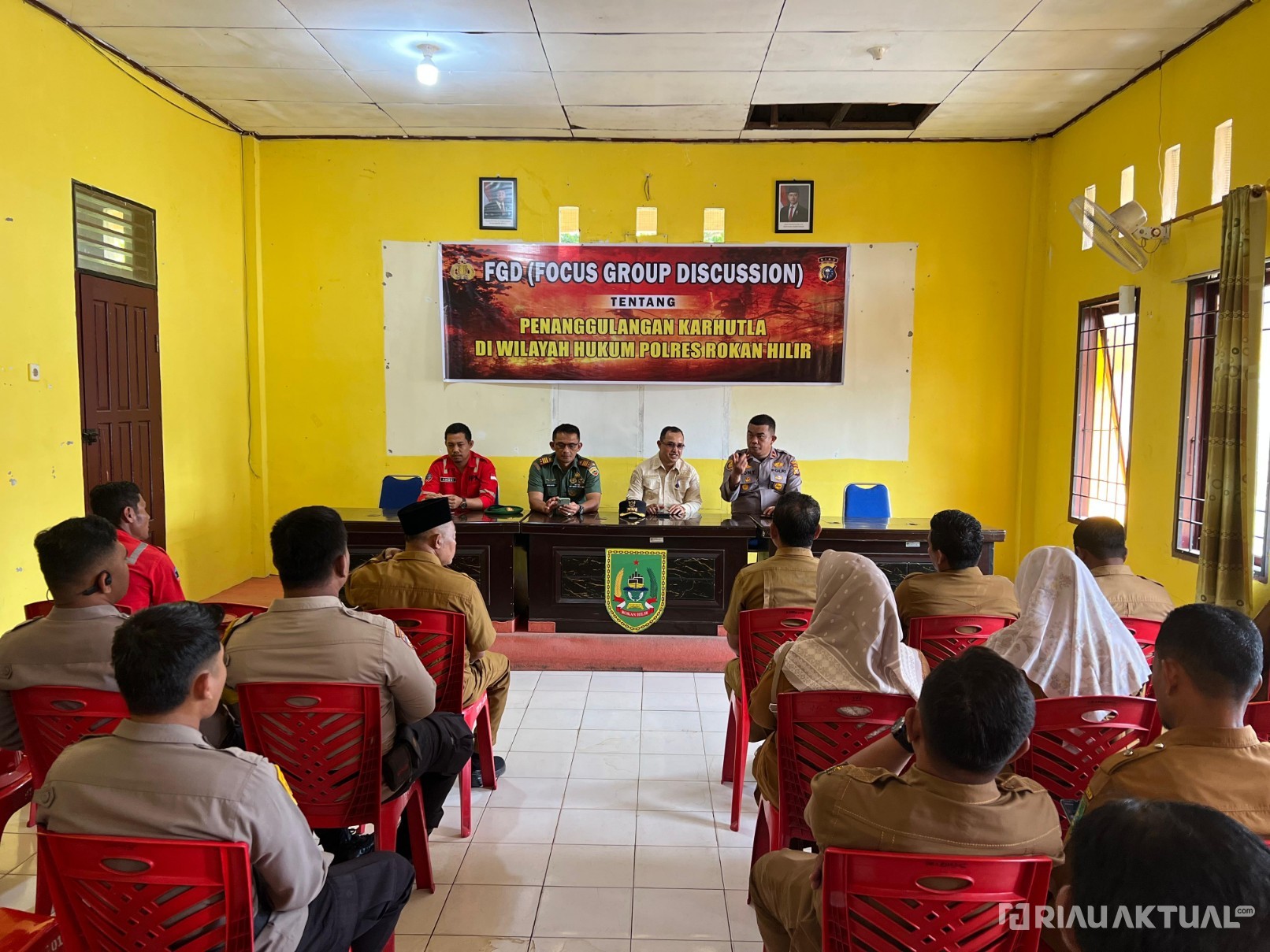 Polsek TPTM Gelar FGD Penanggulangan Karhutla, Sinergi TNI-Polri, Pemerintah dan Masyarakat