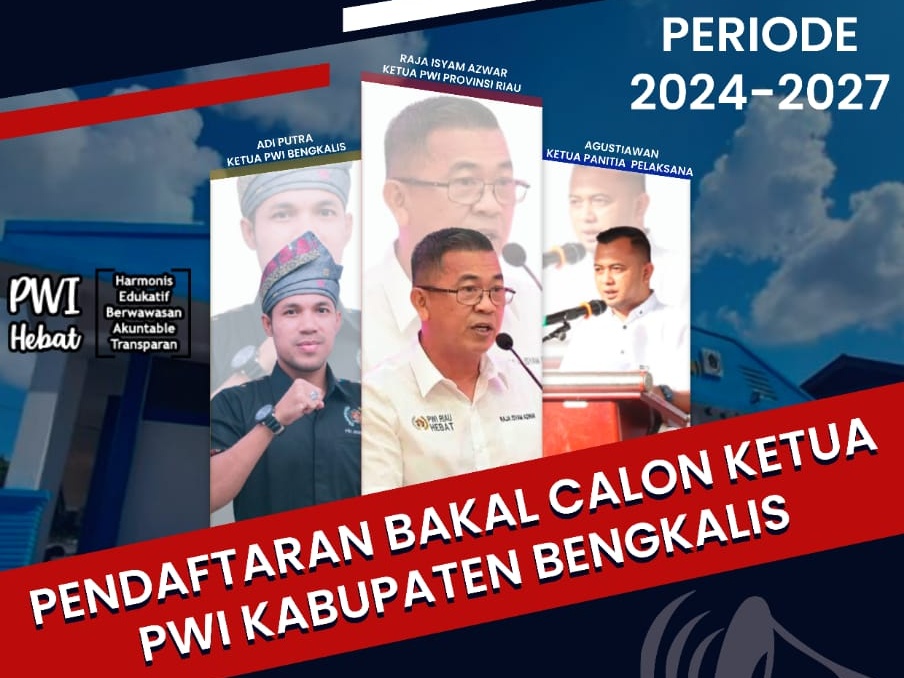 Panpel Konferkab Buka Pendaftaran Bacalon Ketua PWI Bengkalis, Ini Syaratnya