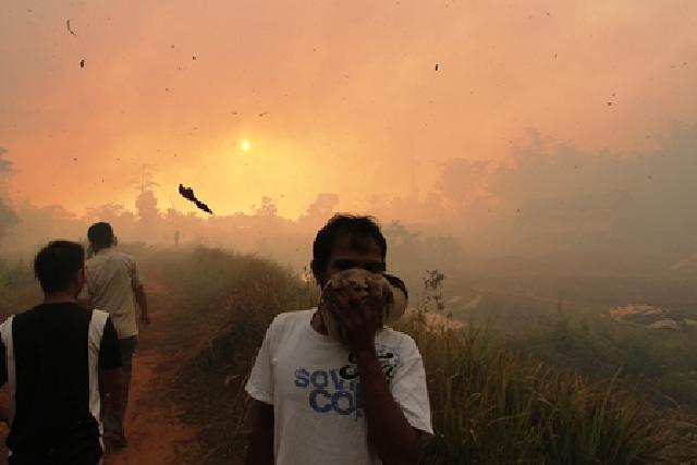 Lengkap Sudah Pagi Hingga Malam Warga Pekanbaru Hirup Asap