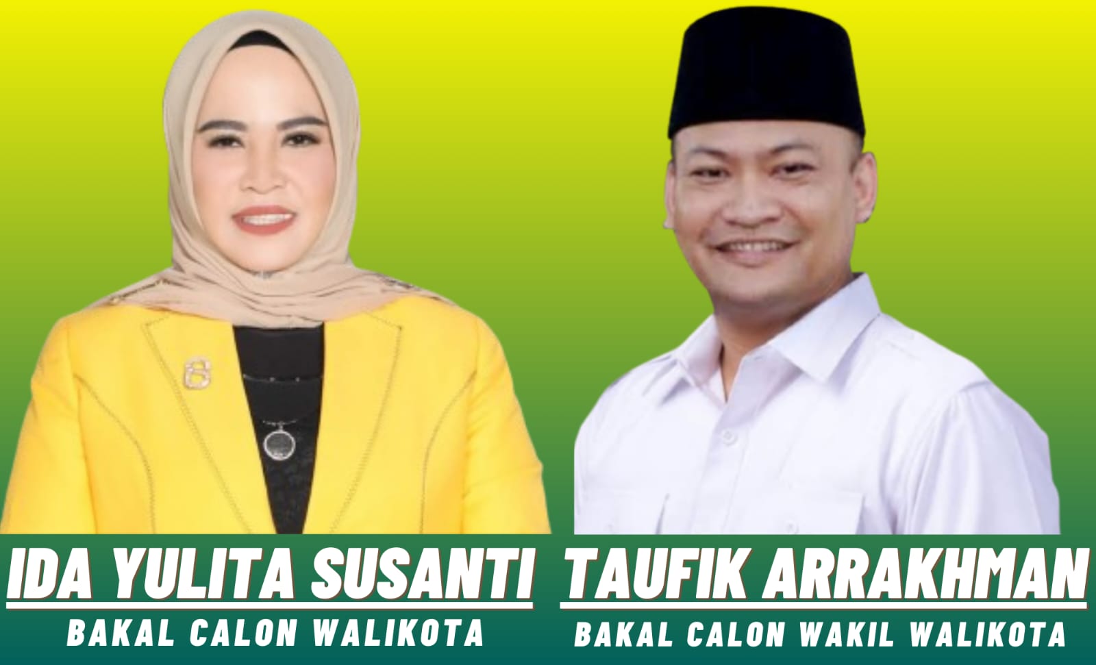 PKB Usung Ida Yulita dan Taufik sebagai Pasangan Calon Walikota dan Wakil Walikota Pekanbaru