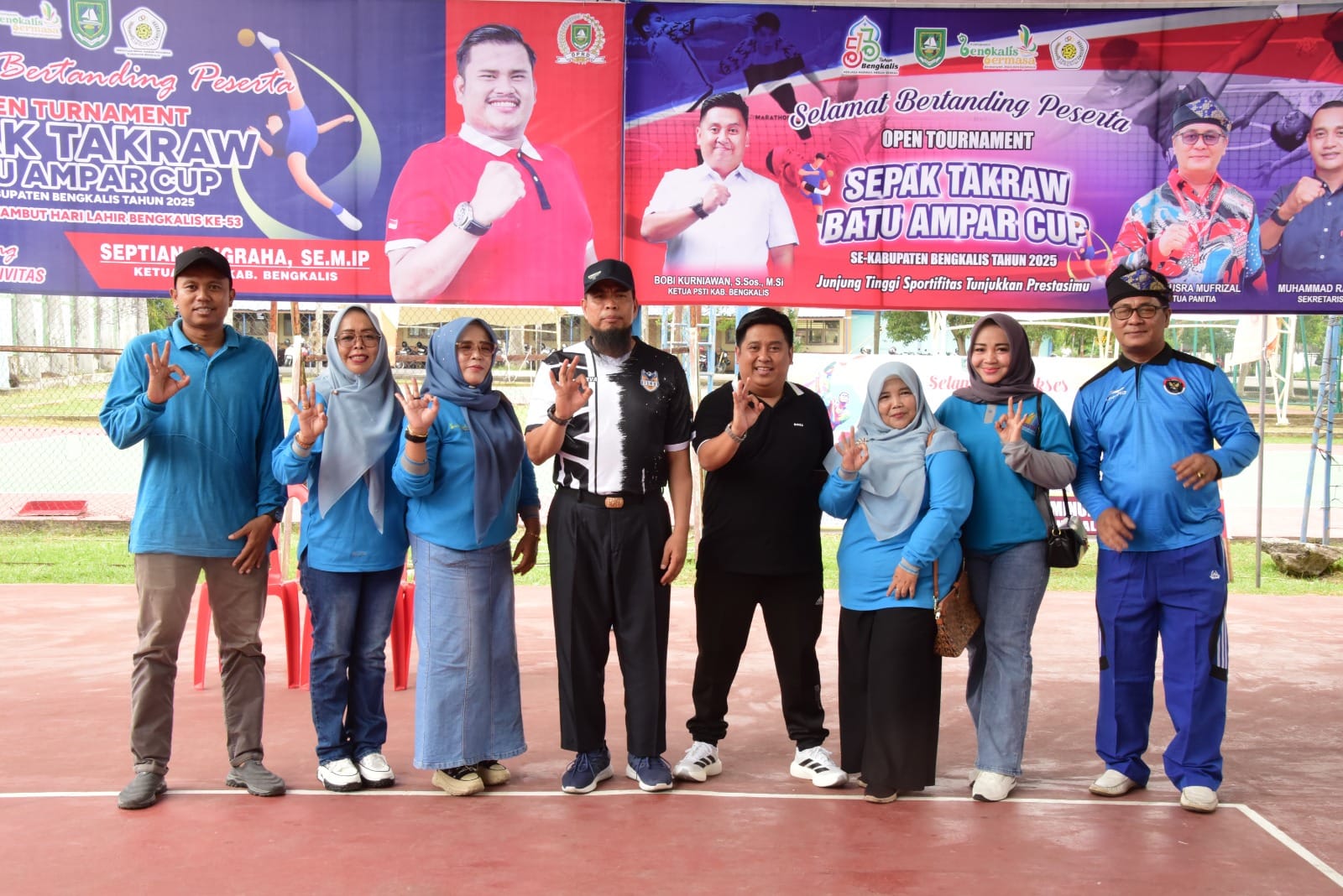 Semarak Hari Jadi Bengkalis ke-513, Turnamen Sepak Takraw Batu Ampar Cup Resmi Dibuka