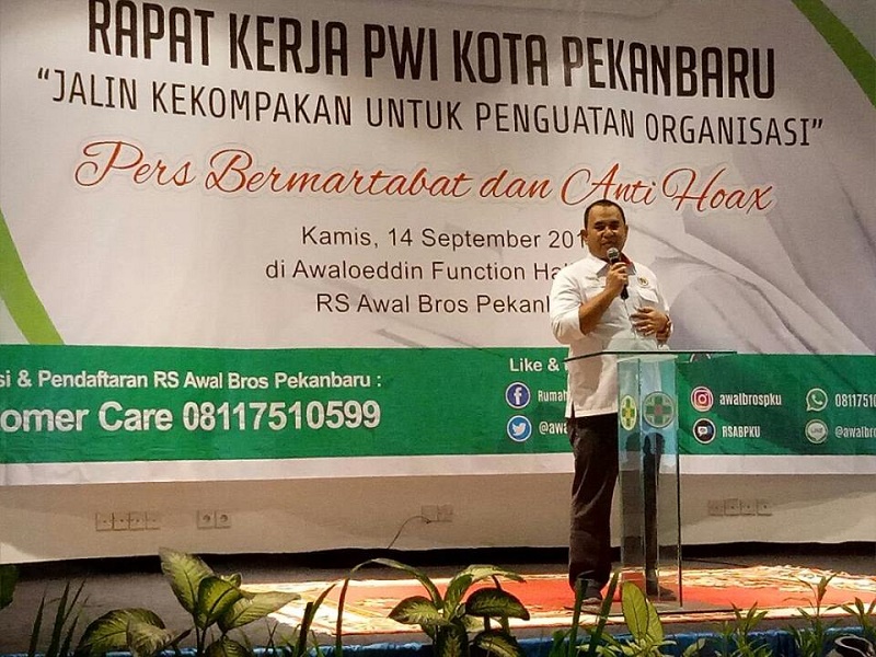 Konferker PWI Pekanbaru Resmi Dibuka, Ini Imbauan Zulmansyah