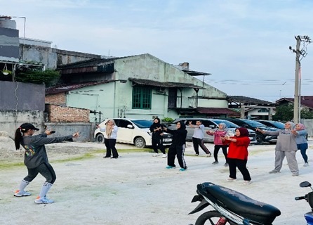 Semarak World Mental Health Day, BATIQA Hotel Pekanbaru Lakukan Kebugaran Fisik