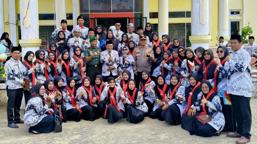 HUT PGRI dan HGN ke-80, Kapolsek Rimba Melintang: Guru Ujung Tombak Kemajuan Bangsa