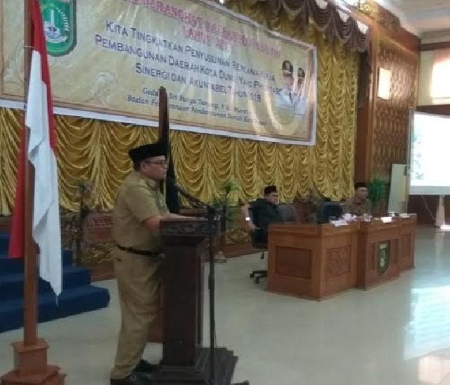 Susun RKPD Dumai 2018, Sekdako Langsung Buka Rapat Forum OPD