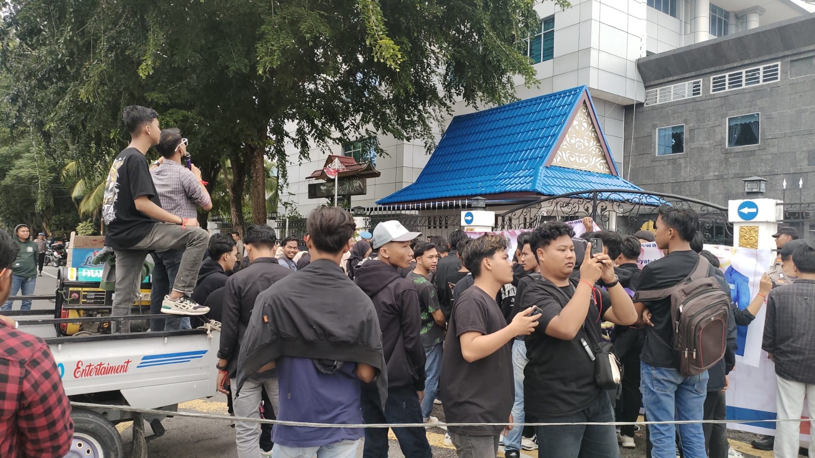 Tuntut Kejelasan Beasiswa, AMPIBI Bengkalis Gelar Aksi di Kantor Bupati