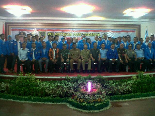 Bupati Hadiri Pelantikan dan Rakerda KNPI DPD II Rohil