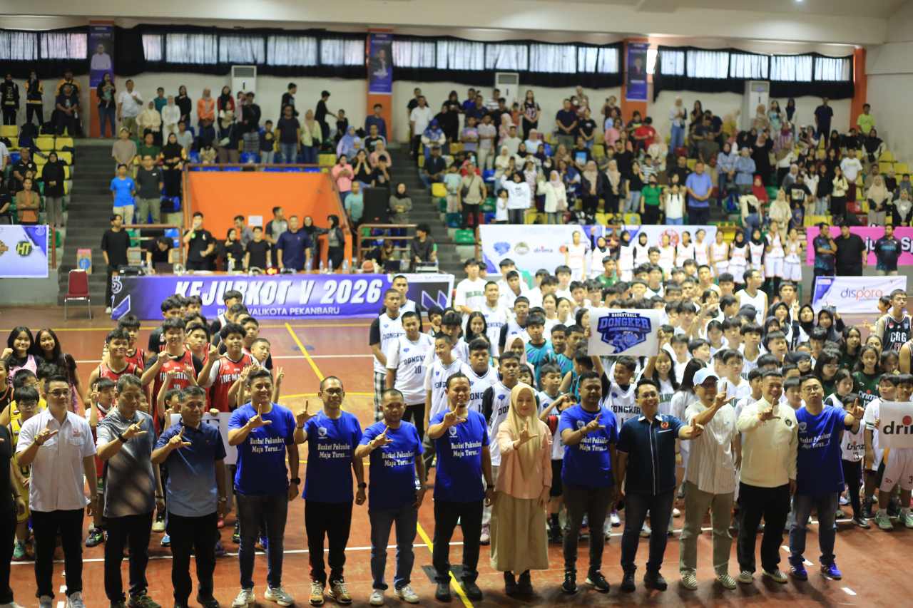 Wako Agung Buka Kejurkot V Basket Antar Klub se-Pekanbaru