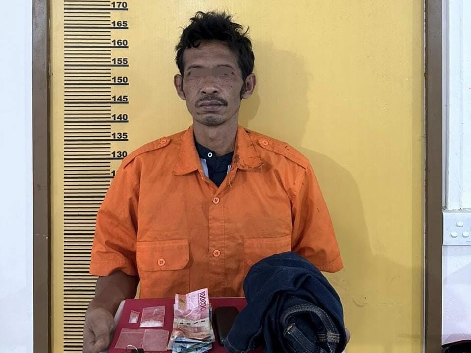 Polres Inhu Tangkap Pengedar Narkoba di Seberida, Amankan Sabu 1,24 Gram