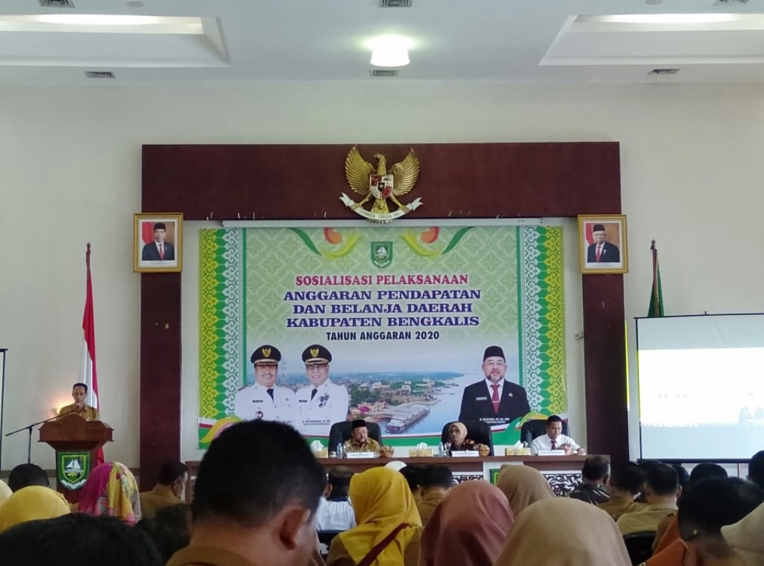 Sosialisasi Pelaksanaan APBD Tahun 2020, Ini Pesan Sekda Bengkalis