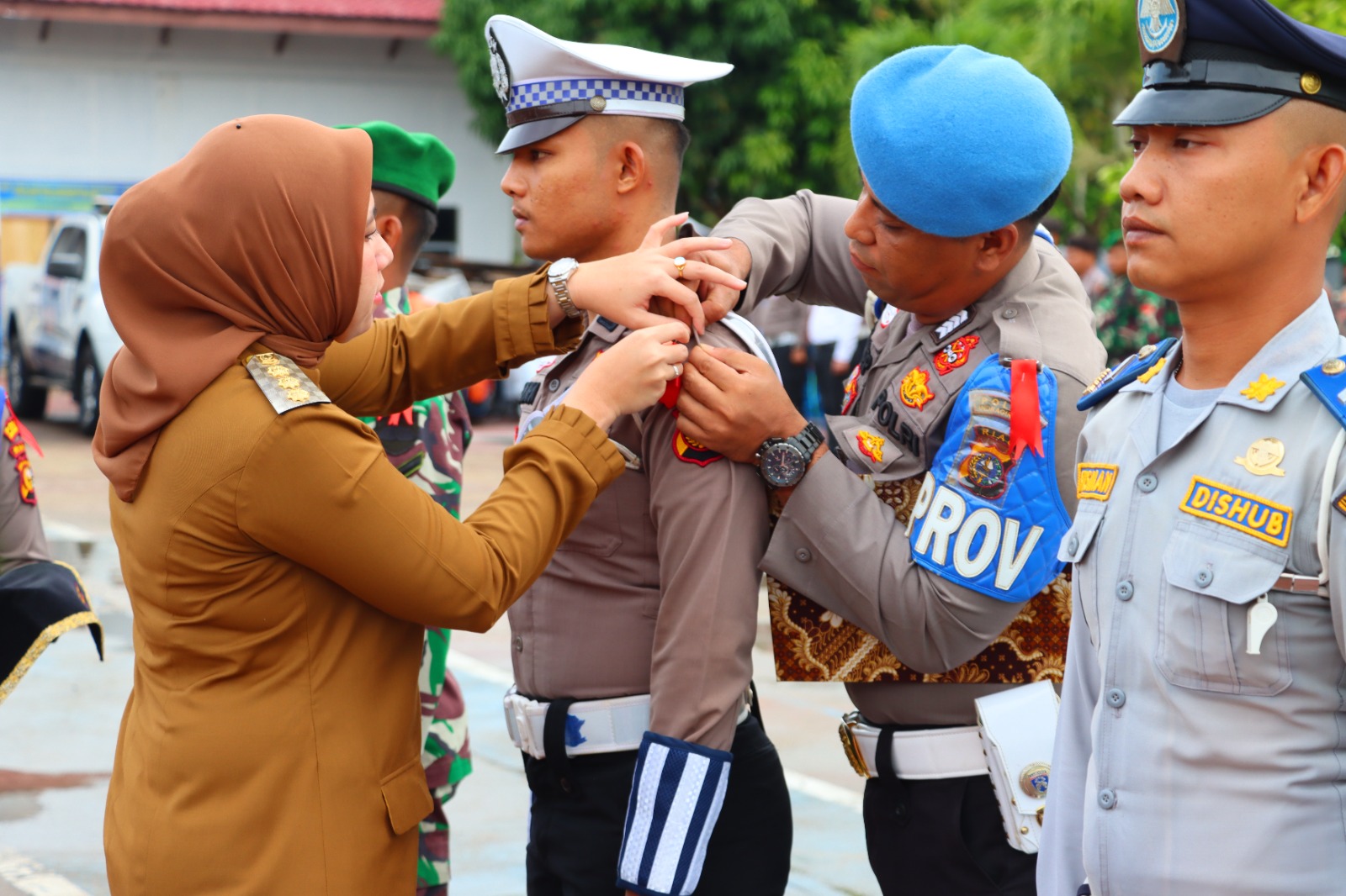 Amankan Mudik 1444 H, Polres Inhu Gelar Apel Gelar Pasukan Ops Ketupat LK 2023