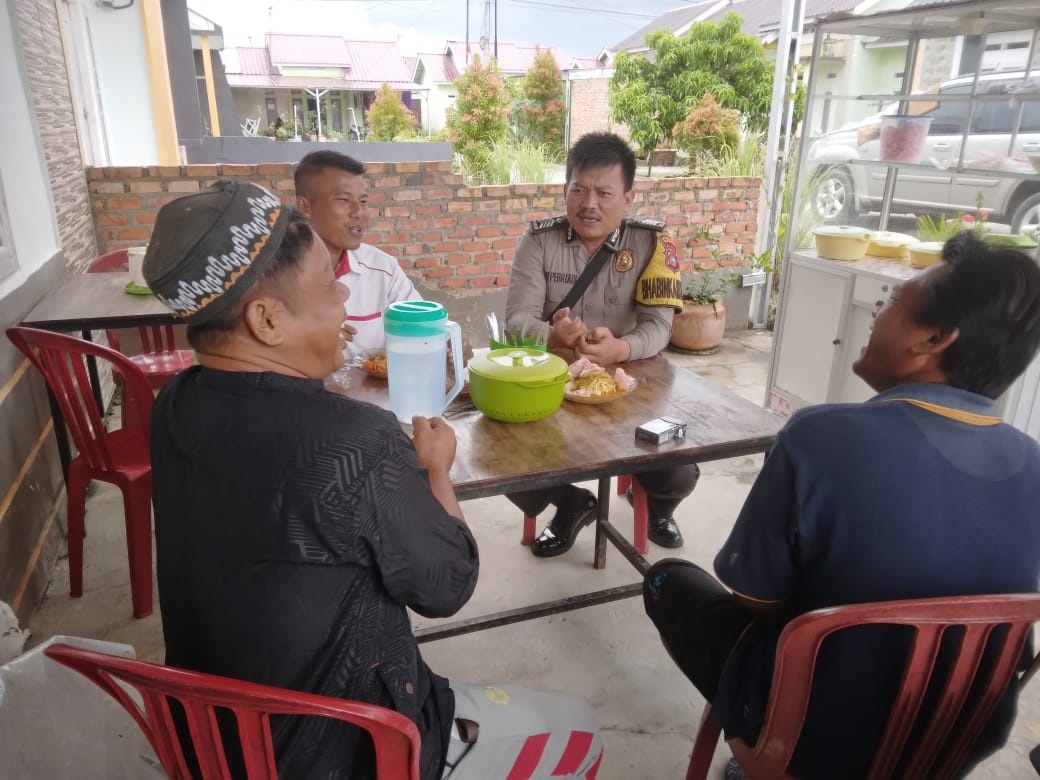 Melalui Cooling System, Polsek Tambang Ajak Masyarakat Jaga Situasi Kondusif Pasca Pilkada