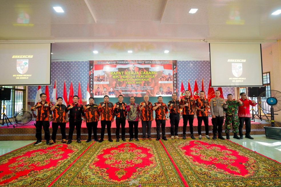 Hadiri Rakercab Pemuda Pancasila, Bupati Bengkalis Tekankan Peran Strategis Ormas