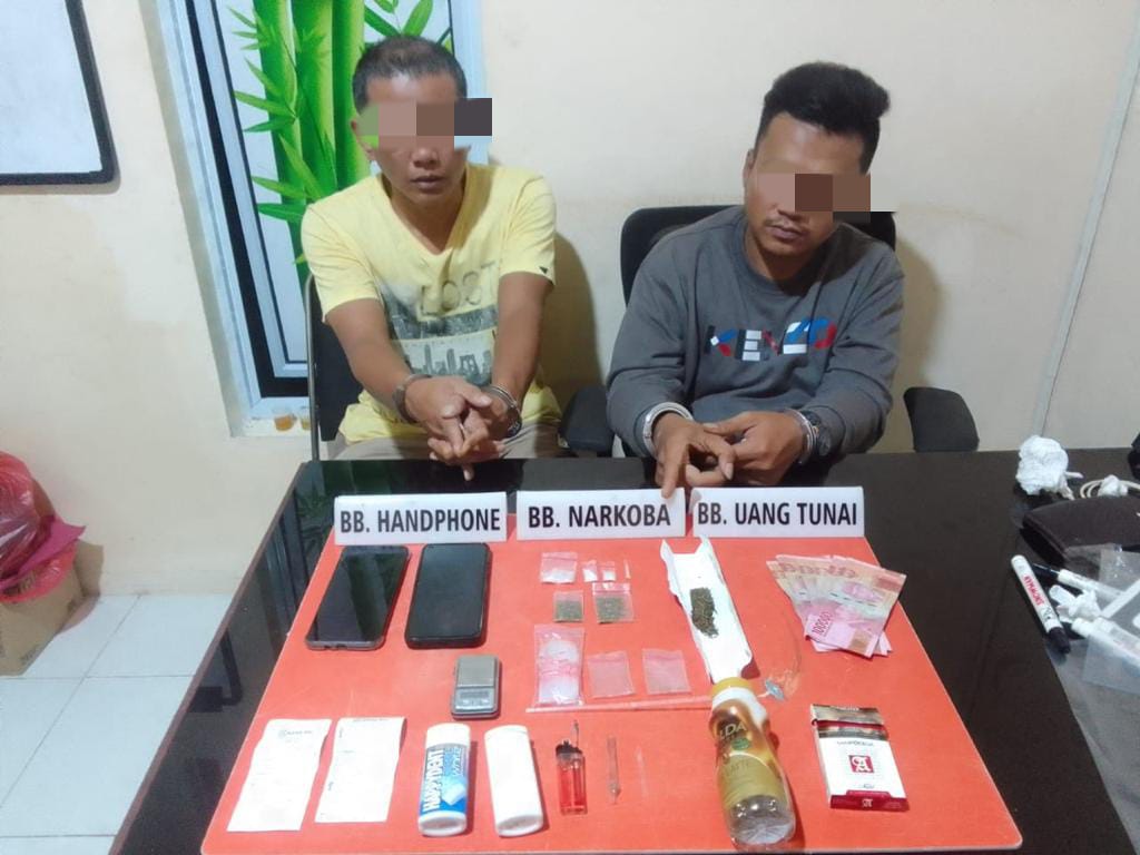 Edarkan Sabu dan Ganja, 2 Pria di Kampar Diringkus Polisi