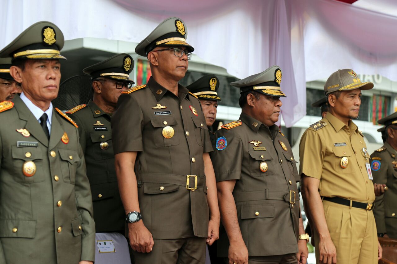 HUT Satpol PP Ke - 68 Dan Satlinmas Ke - 56, Pj Bupati Inhil Minta Personel Jaga Netralitas Dalam Pi