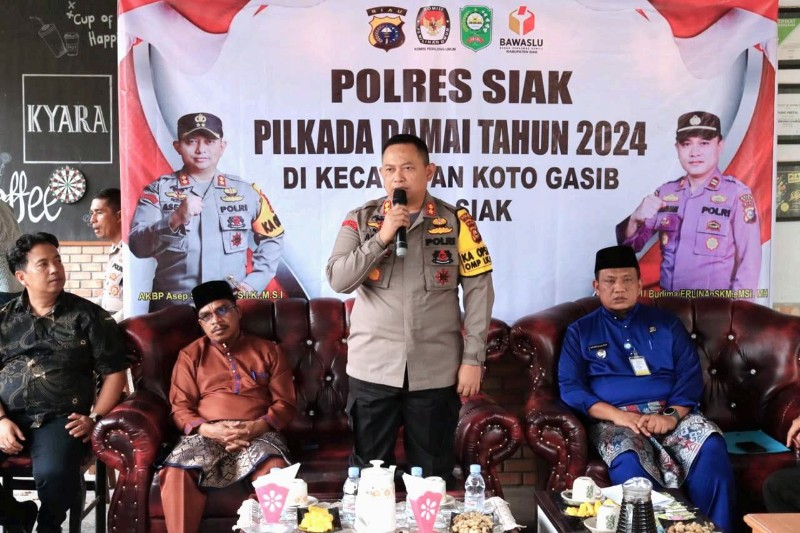 Jumat Curhat Jadi Wadah Cooling System, Kapolres Siak Ajak Warga Wujudkan Pilkada Aman, Sejuk, dan Damai