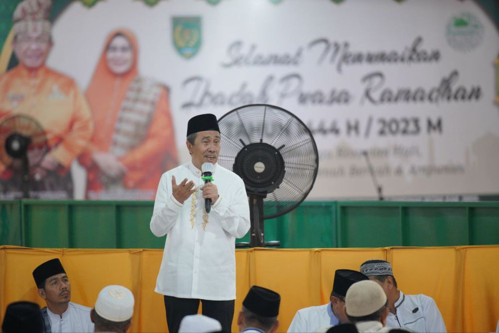 Safari Ramadan ke Inhil, Gubri Syamsuar Bahas Pembangunan Infrastruktur