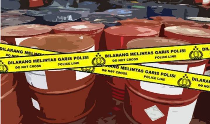 Polres Rohul Bongkar Penimbunan 10.695 Liter Pertalite di Tambusai Utara