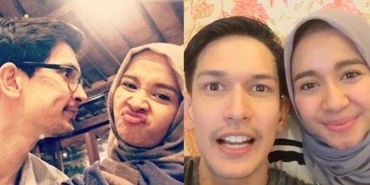 Laudya Kepergok Pandangi Wajah Ganteng Dimas Beck