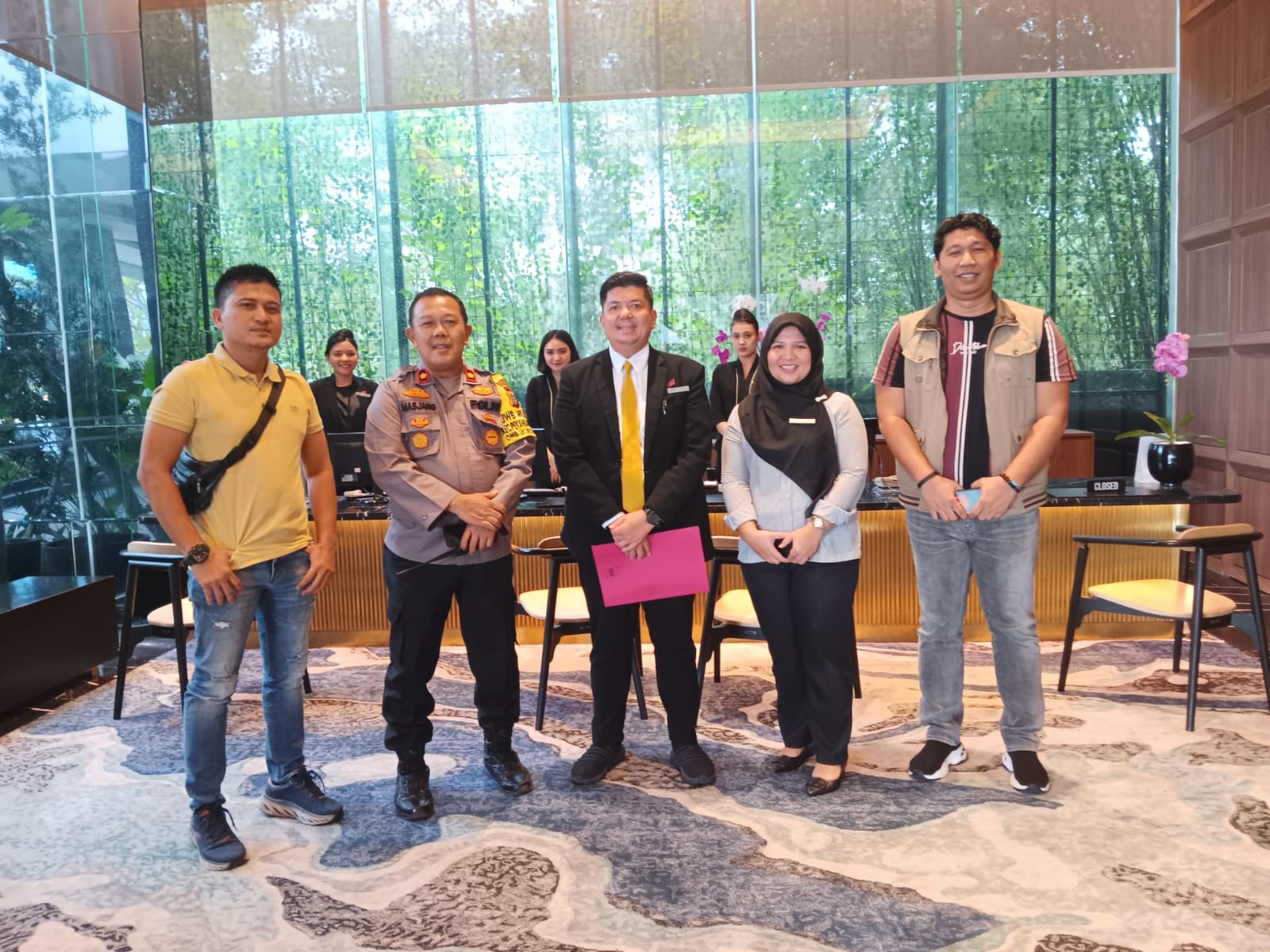 Kompol Masjang Effendi Sosialisasikan Pemilu Damai 2024 Ke Manajemen Hotel di Pekanbaru