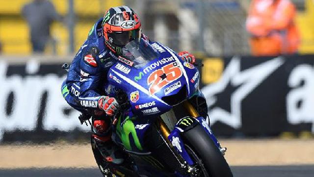 Dramatis di Prancis: Vinales Juara, Rossi Crash
