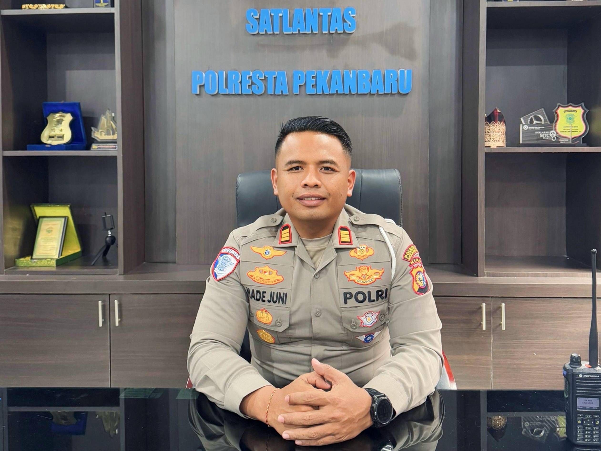 AKP Made Juni Ingin Pekanbaru Bersih dari Knalpot Brong, Ratusan Pengendara Dirazia