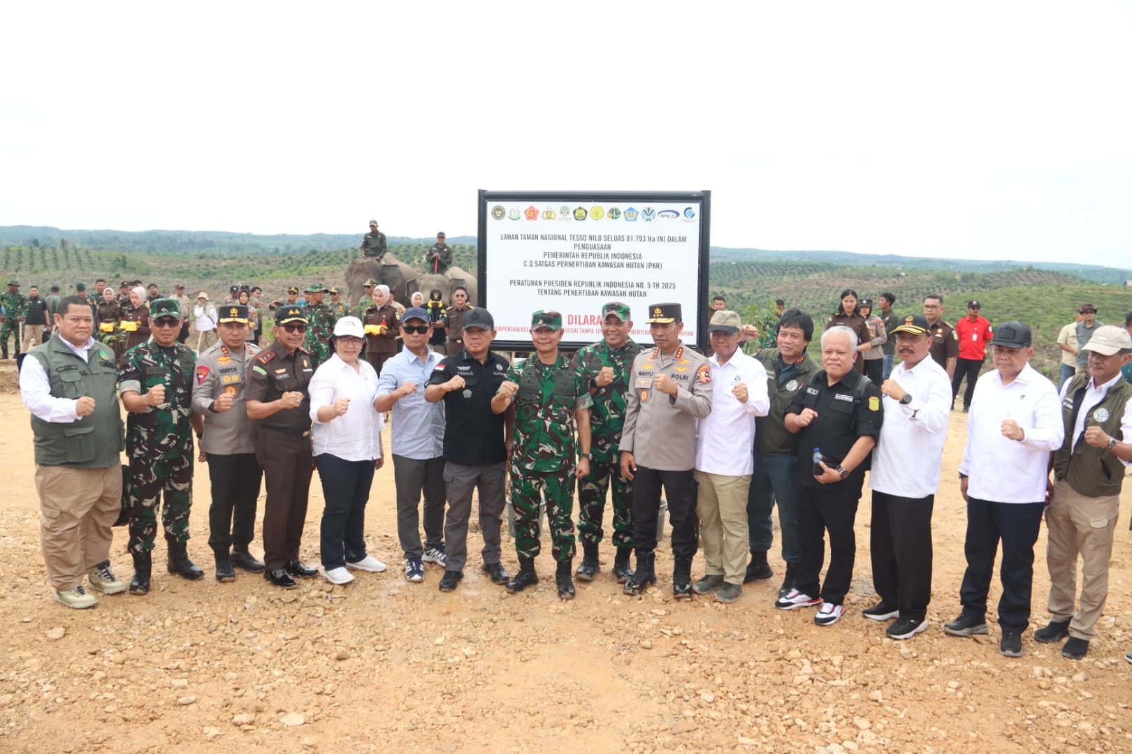 Satgas PKH Sita 81.793 Hektar Lahan di Kawasan TNTN