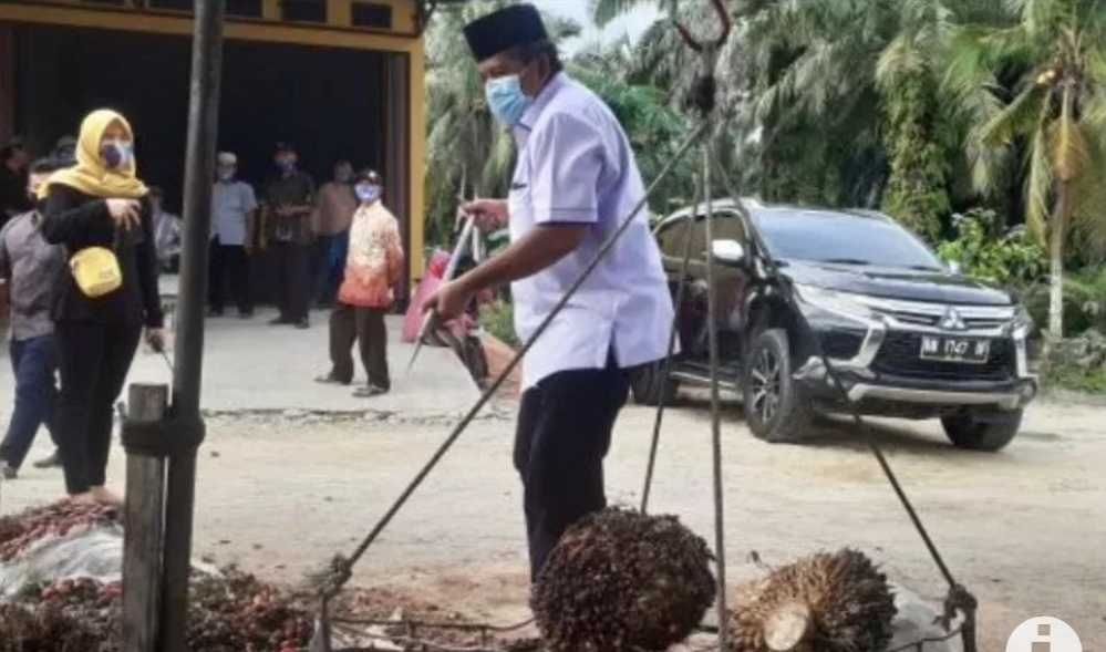 Kampanye di Dayun, Alfedri: Untuk Meningkatkan Ekonomi Petani Sawit, Kita Fokus Replanting