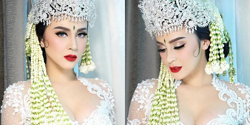 Potret Cantik Vicy Melanie Pakai Busana Sunda di Akad Nikah