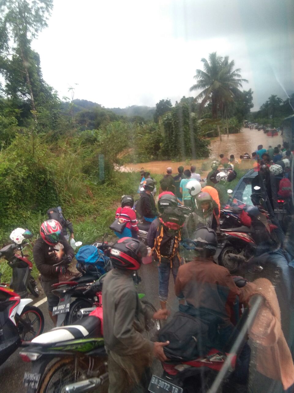 Banjir di Jalur Lintas Sumbar-Riau Surut, Kampar Siaga