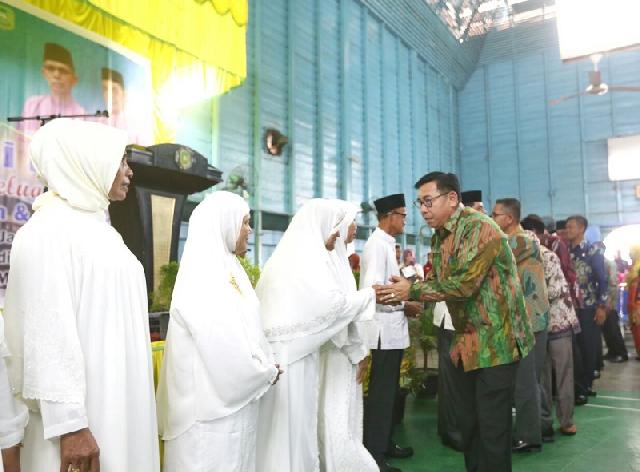Sekda Meranti Hadiri Halal Bi Halal Saligus Lepas Jemaah Haji PGRI Meranti