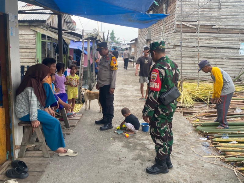 Sinergi Polri dan TNI di Tanah Merah untuk Wujudkan Pilkada Damai 2024