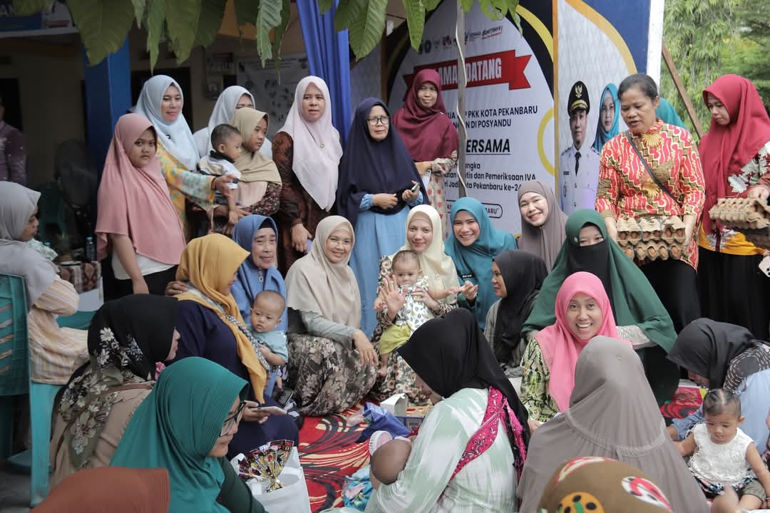 Upaya Sulastri Agung Buahkan Hasil, Pekanbaru Peringkat 5 Capaian Imunisasi Bayi Lengkap di Riau