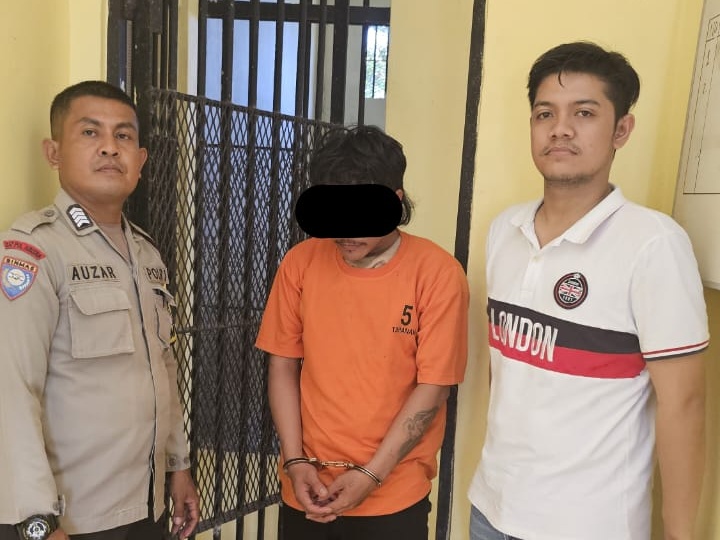 Curi Motor Majikan, Pria di Kuansing Diamankan Usai Diantar Warga ke Polsek Benai