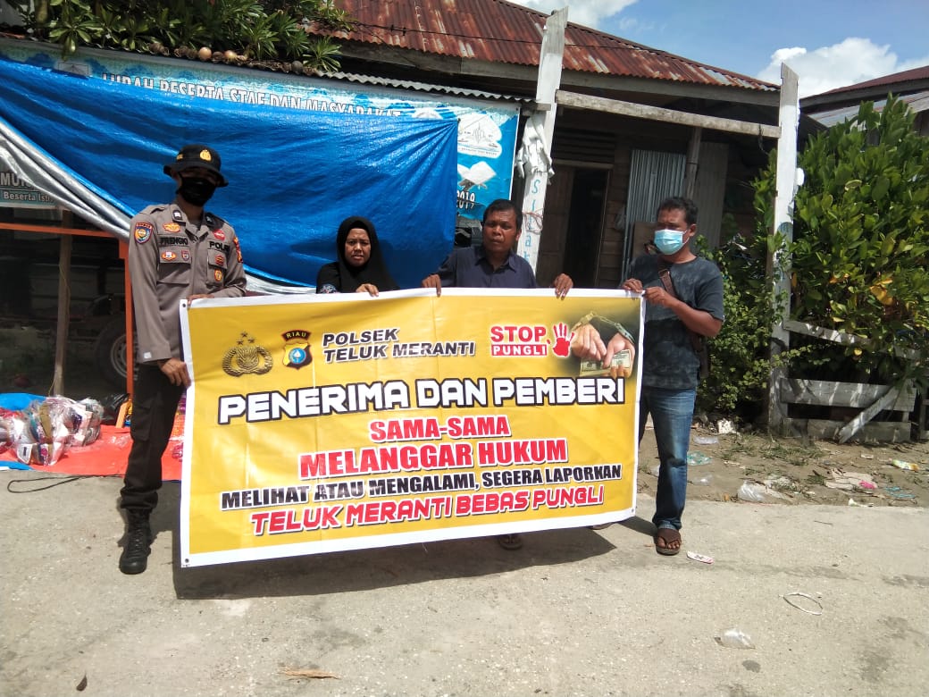 Polsek Teluk Meranti Sosialisasi Saber Pungli Kepada masyarakat