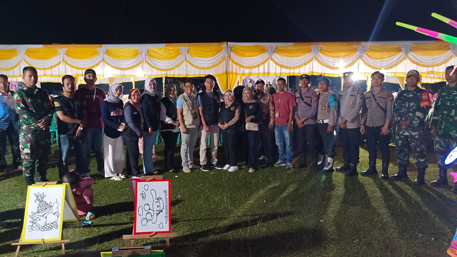 Polsek Cerenti Amankan Kampanye Dialogis Calon Bupati Kuansing di Desa Sikakak