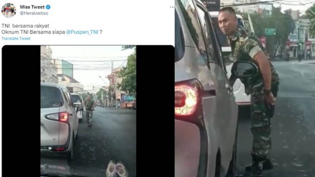 Anggota TNI Viral Bawa Sangkur Sepakat Damai dengan Pengemudi Sienta, Ini Kronologi Versi Militer