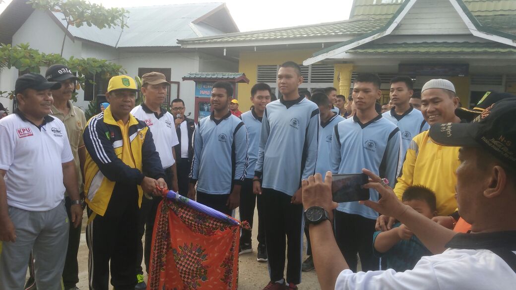 PPK Kecamatan Tembilahan Hulu Gelar Gerak Jalan Santai